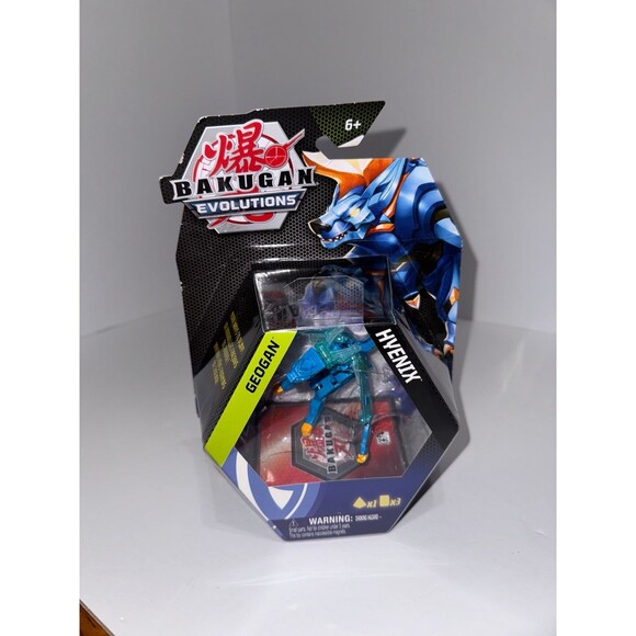 Bakugan Evolutions Geogan Hyenix Collectible Action Figure with Trading Cards - Picture 1 of 8